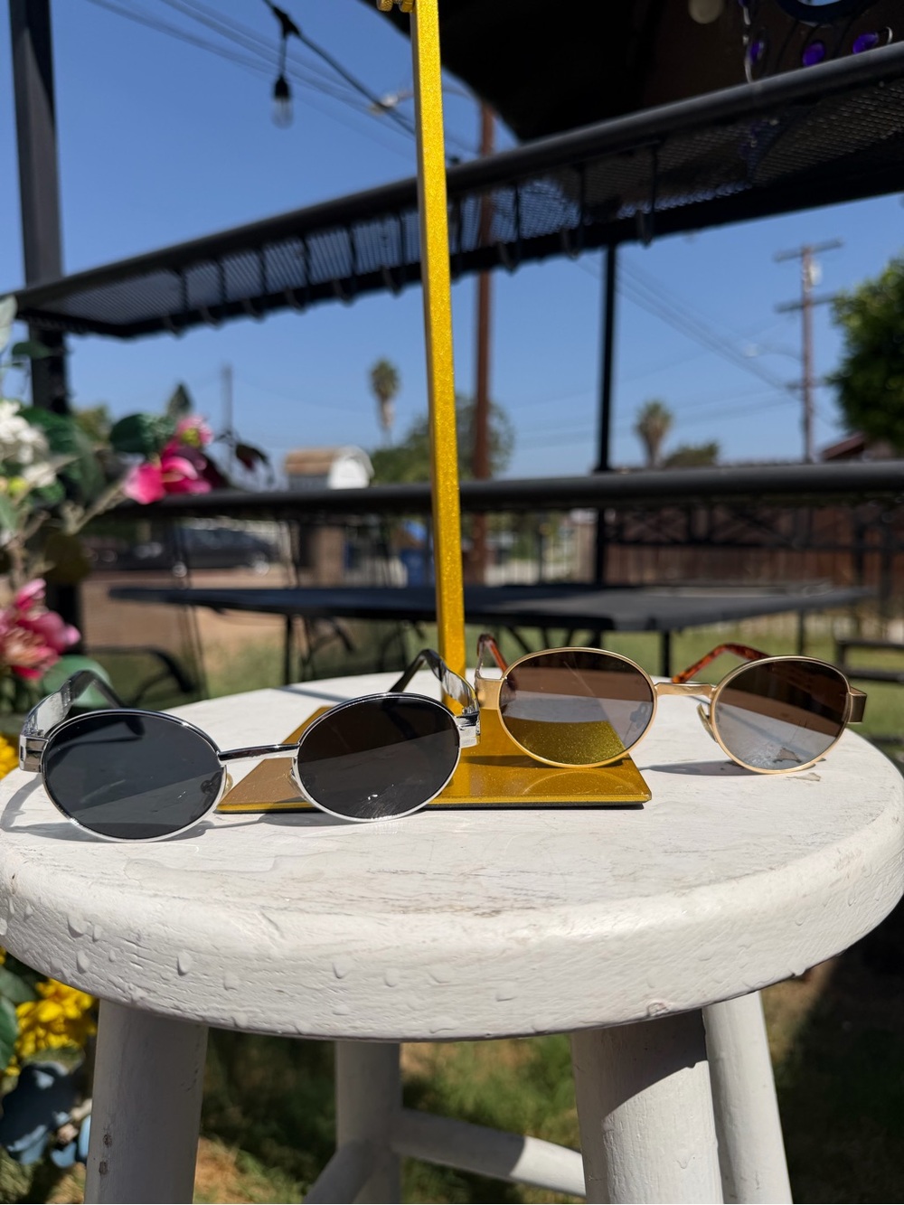 Othr Gold Stand with Black, Brown, and Tortoiseshell Oval Sunglasses